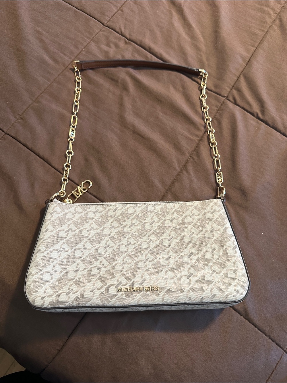Michael Kors Empire Medium Chain-link Pochette Bag